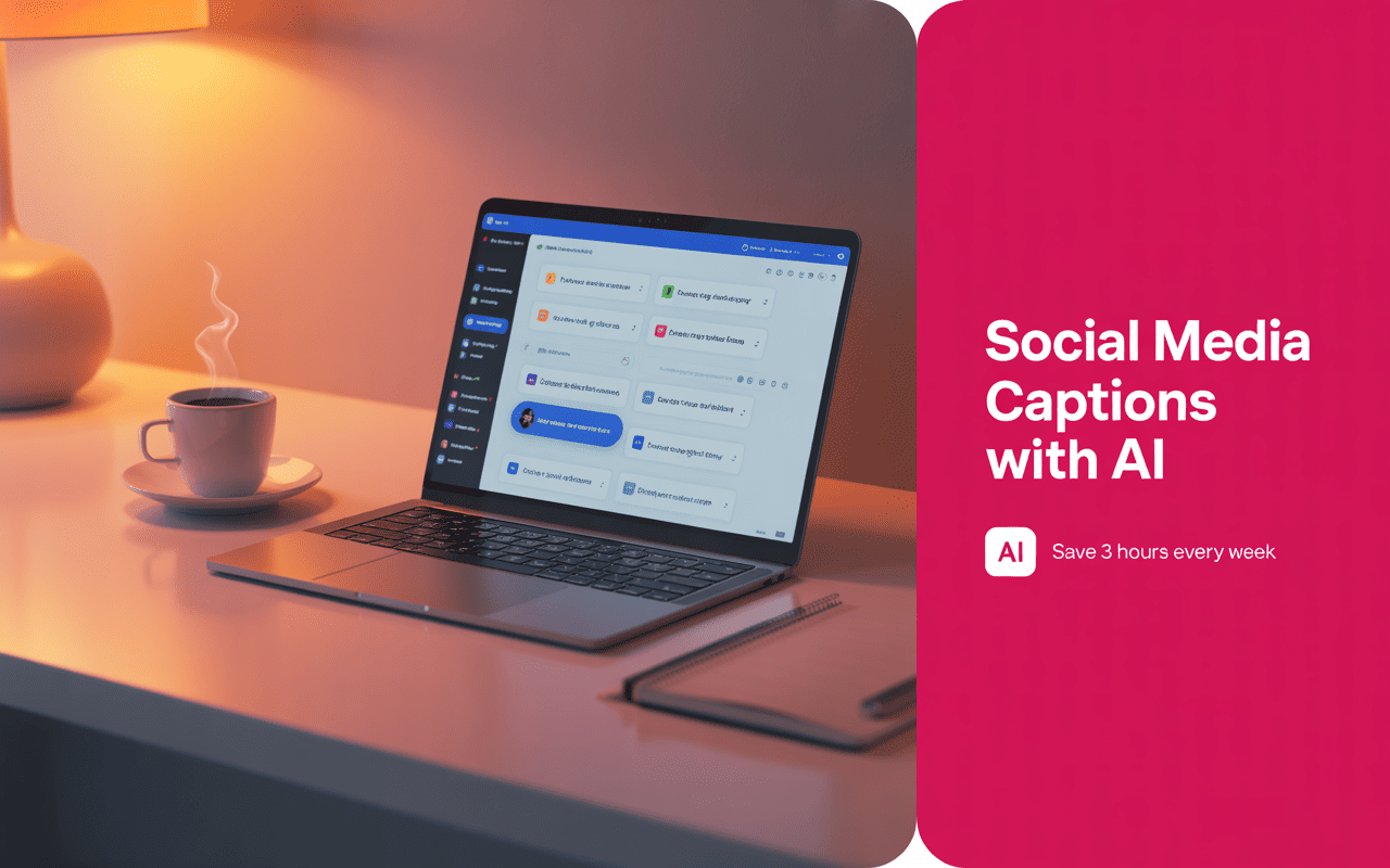 Social Media Captions with AI Save 3 Hours Every Week